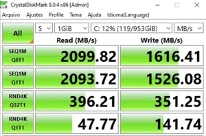 Ssd M2 2280 Nvme Gen 3x4 Pcie 1tb Adata Xpg Sx6000 2100/1500 - Produtos Físicos