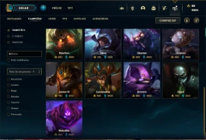 Conta Ferro 1 com 145 Champs e 114 Skins - League of Legends LOL
