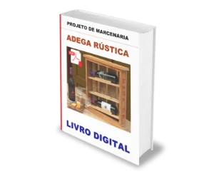Projeto de Marcenaria Garrafeira Rústica Adega - Outros
