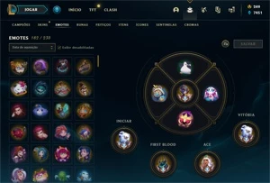Conta D1, Todos os Champs, Icones e emote Challenger - League of Legends LOL