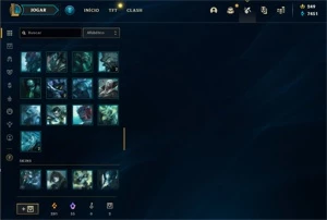 Conta D1, Todos os Champs, Icones e emote Challenger - League of Legends LOL