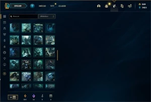 Conta D1, Todos os Champs, Icones e emote Challenger - League of Legends LOL