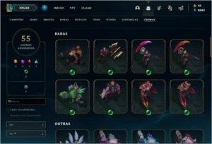 CONTA LOL 423 SKINS RARIDADE - League of Legends