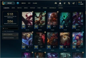 CONTA LOL 423 SKINS RARIDADE - League of Legends