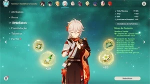 Conta AR 56 com Yelan de Simulacra e Cyno c1 + Kazuha etc - Genshin Impact