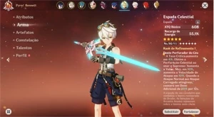 Conta AR 56 com Yelan de Simulacra e Cyno c1 + Kazuha etc - Genshin Impact