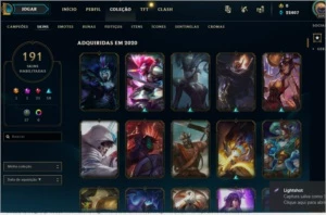 Conta de League of Legens full campeoes e 191 skins - League of Legends LOL