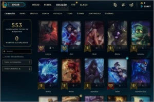 Conta de League of Legens full campeoes e 191 skins - League of Legends LOL
