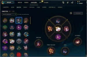 Conta de League of Legens full campeoes e 191 skins - League of Legends LOL