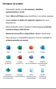 1 mês Microsoft Office 365 - No Seu Email - Assinaturas e Premium