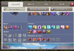 Vendo conta de cv13 quase full - Clash of Clans