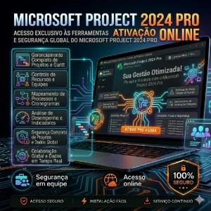Microsoft Project 2024 Pro Ativação ONLINE 🔥