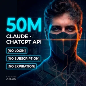 Claude + GPT API 50M Tokens — No Expiration | 15 Images - Inteligência Artificial