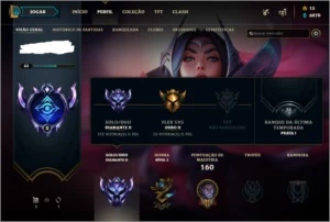 CONTA DIAMANTE - SEASON 10 - League of Legends LOL