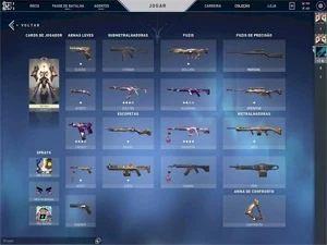 CONTA VALORANT / PLATINA 3 / COM SKINS / FULL ACESSO