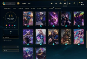 Bronze 3 com 40 Champs e 18 Skins + 1050 RP - League of Legends LOL