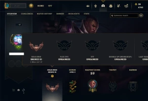 Bronze 3 com 40 Champs e 18 Skins + 1050 RP - League of Legends LOL
