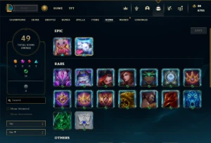 Bronze 3 com 40 Champs e 18 Skins + 1050 RP - League of Legends LOL