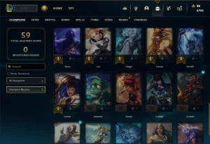 Bronze 3 com 40 Champs e 18 Skins + 1050 RP - League of Legends LOL