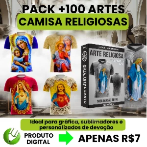 +100 Artes Religiosa de Sublimação Editável - Outros
