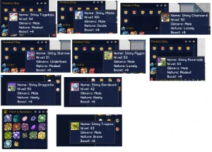 Conta Otpokemon LVL 300+ Mundo RED Completo com 6 SH e boost - Outros