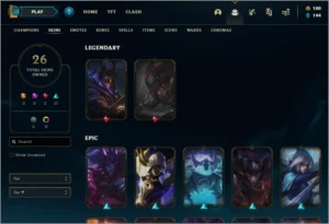 Conta League of Legends , skins, campeoes focados na midlane - League of Legends: Wild Rift LOL WR