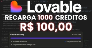 🔥 Promoção Relâmpago 1000 Créditos Lovable Por R$ 100,00 🔥 - Assinaturas e Premium