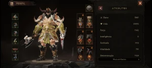 Conta Diablo Immortal Bárbaro, 300 Excelência, Srv Oza