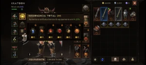 Conta Diablo Immortal Bárbaro, 300 Excelência, Srv Oza