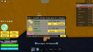 Conta De BloxFruits Com Frutas PERMANENTES/Gamepass - Roblox