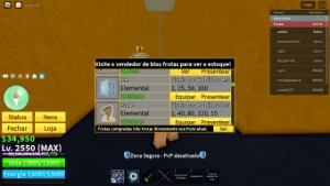 Conta De BloxFruits Com Frutas PERMANENTES/Gamepass - Roblox