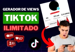 Gerador de Visualizações no TikTok - VITALICIO - Outros