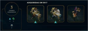 CONTA LOL LVL 114, OURO 2, 195 SKINS, FALTAM 3 CHAMPS - League of Legends