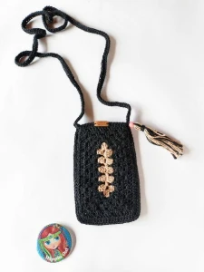 Porta Celular de Crochê - Artesanato e Personalizados