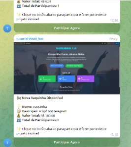 Script Vaquinha 1.0 Bot Telegram + Painel - Outros