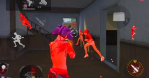 Free fire holograma+hs pescoço