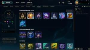 vendo conta prata1 com 57% de vitórias, level 42 - League of Legends LOL