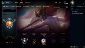 vendo conta prata1 com 57% de vitórias, level 42 - League of Legends LOL