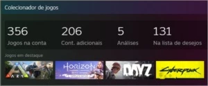 CONTA STEAM - 7 ANOS - 356 JOGOS TOPS