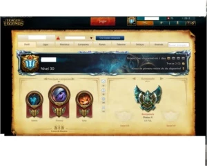 Vendo conta lol, atualmente platina season passada diamante - League of Legends