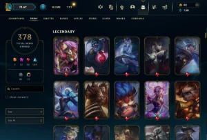 Conta Old, 378 Skins, 529 Icons | Full Acesso - League of Legends LOL