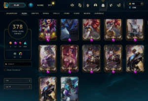 Conta Old, 378 Skins, 529 Icons | Full Acesso - League of Legends LOL