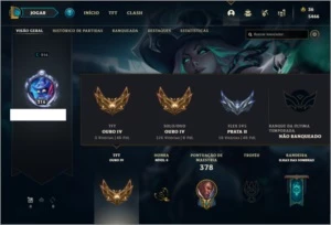 Conta ouro 4 com 108 Champs e 131 Skins + 2 Prestigios - League of Legends LOL