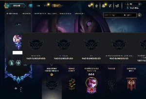 Unranked com TODOS os champs e 264 Skins ( MAIN ADC )