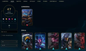 Conta League of Legends Full Acesso - 80 Champs e 47 Skins LOL