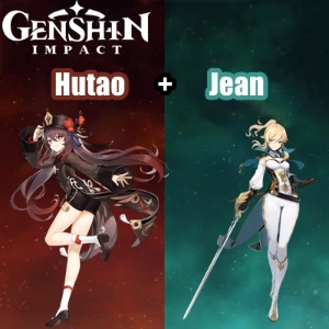 Conta Genshin Impact AR 7 com Hutao e Jean