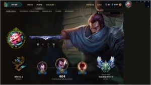 Conta LOL diamante 5 +300 skins, 4 ultimate 4hex e senti hex - League of Legends
