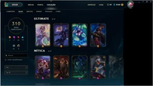 Conta LOL diamante 5 +300 skins, 4 ultimate 4hex e senti hex - League of Legends