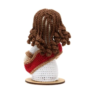 Imagem de Jesus Cristo em Amigurumi - Artesanato e Personalizados
