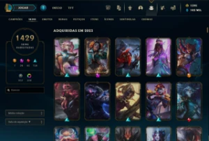 Conta lol com quase todas skins - League of Legends